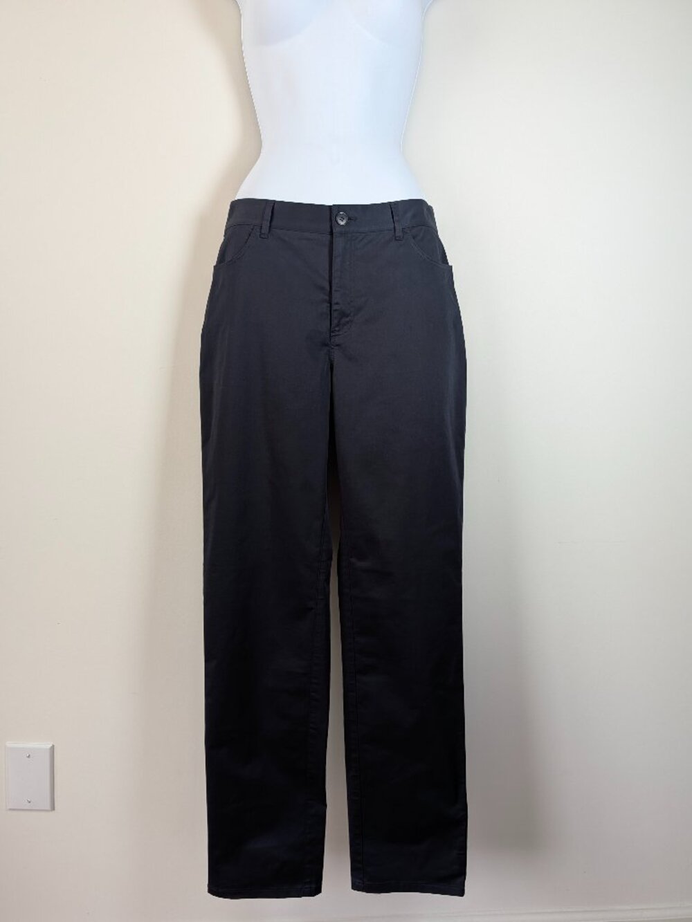 Lafayette 148 New York Navy Pants Size 8 Straight Leg